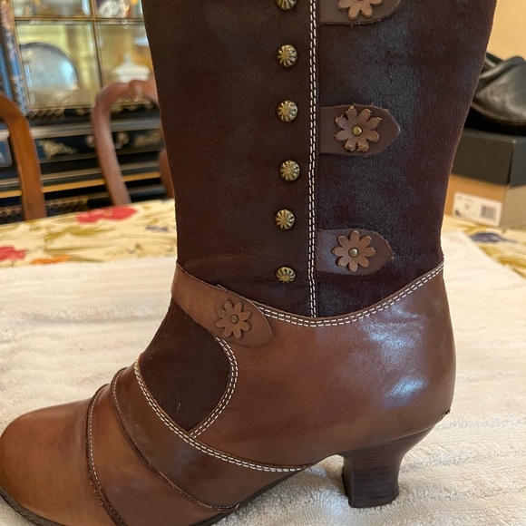 Spring step l’artiste brown leather booties size 9.5-10 , almost new - Picture 5 of 5